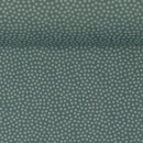 Baumwollstoff - Dotty - mint dunkel